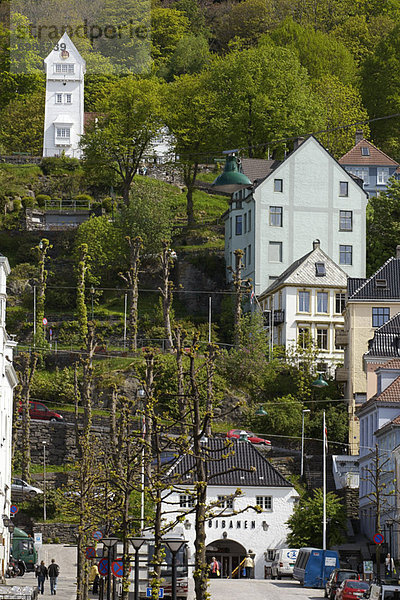 Städtisches Motiv Städtische Motive Straßenszene Straßenszene Norwegen Bergen