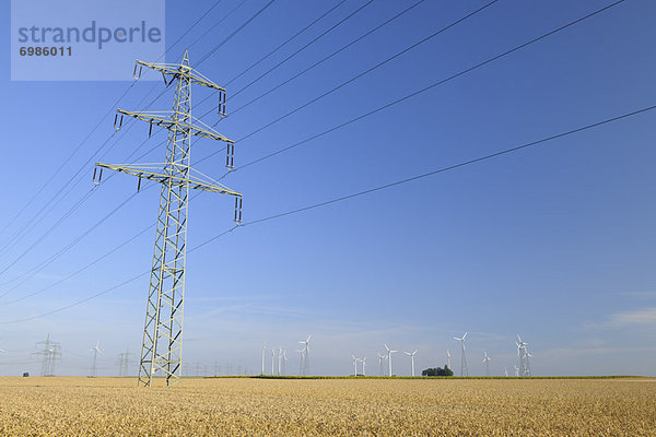 Windturbine Windrad Windräder Elektrizität Strom Deutschland Rheinland-Pfalz
