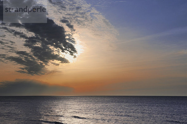 Sonnenuntergang Ostsee Baltisches Meer Deutschland