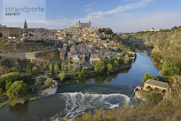 Hintergrund  Fluss  Alcazar von Sevilla  Spanien  Toledo  Toledo Provinz