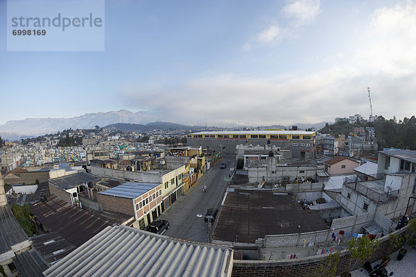Ansicht Flachwinkelansicht Luftbild Fernsehantenne Winkel Guatemala breit