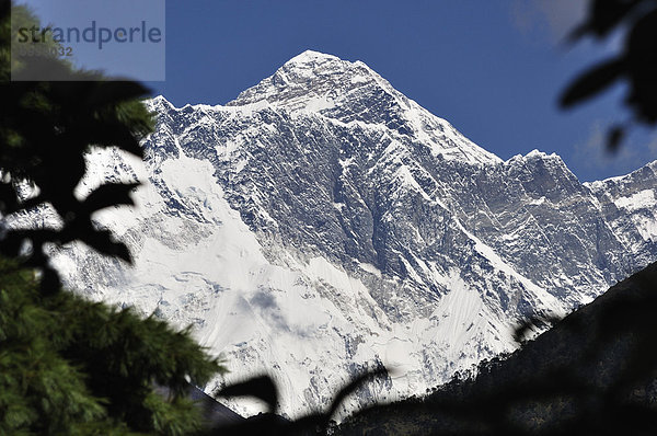 Mount Everest  Sagarmatha  Ansicht  Berg  Nepal