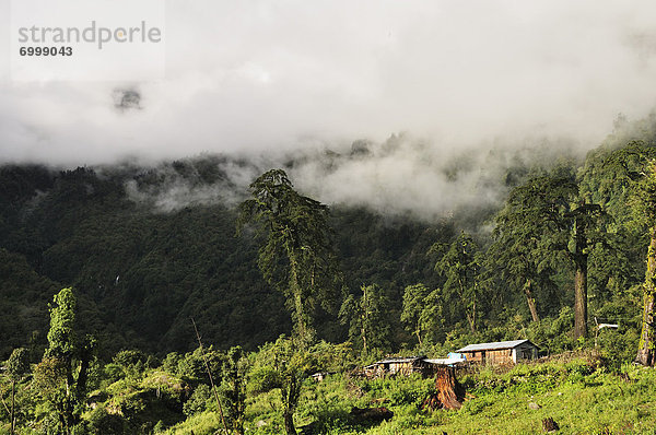 Dorf  Ansicht  Nepal
