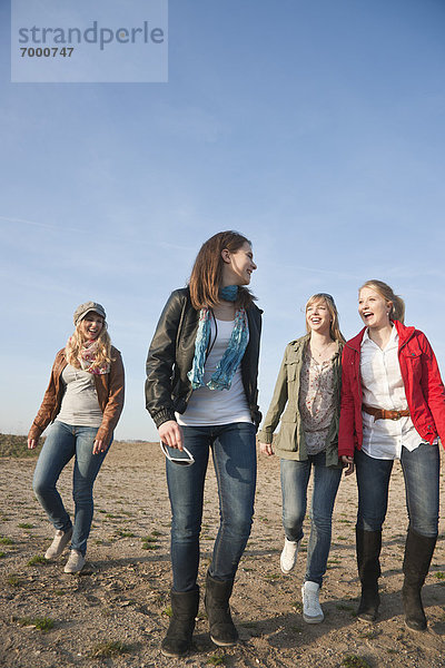 Teenagers Walking