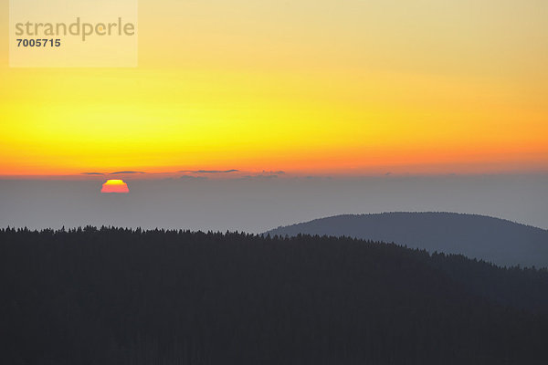 Sonnenuntergang  Baden-Württemberg  Schwarzwald  Deutschland
