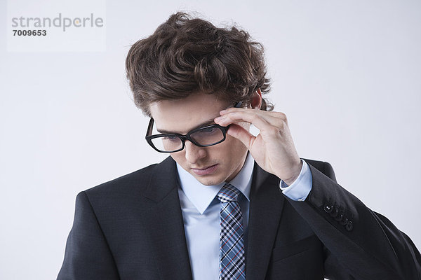 Portrait  sehen  Geschäftsmann  Brille  jung  Kleidung