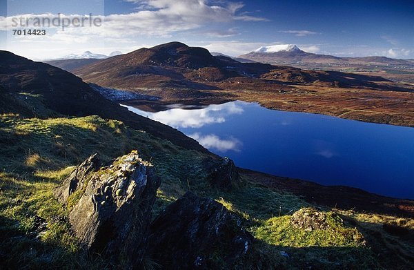 Berg  sehen  County Donegal  Irland