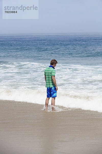 Man standing on beach