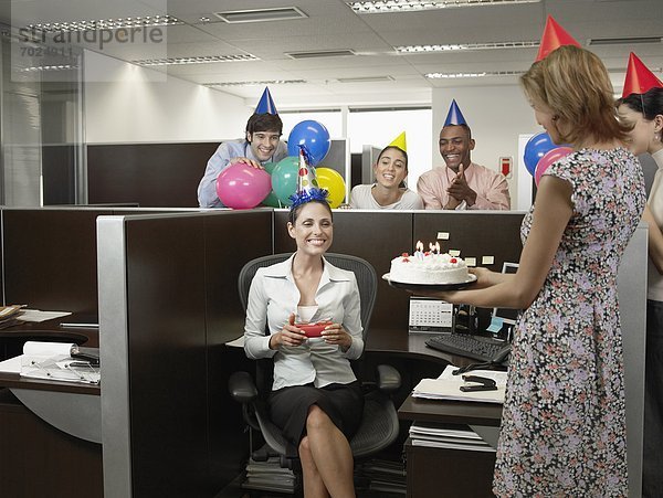 Party arbeiten Geburtstag Büro