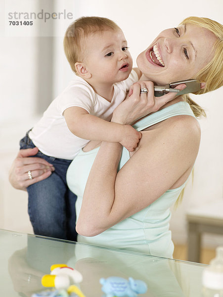 sprechen  Sohn  halten  Mutter - Mensch