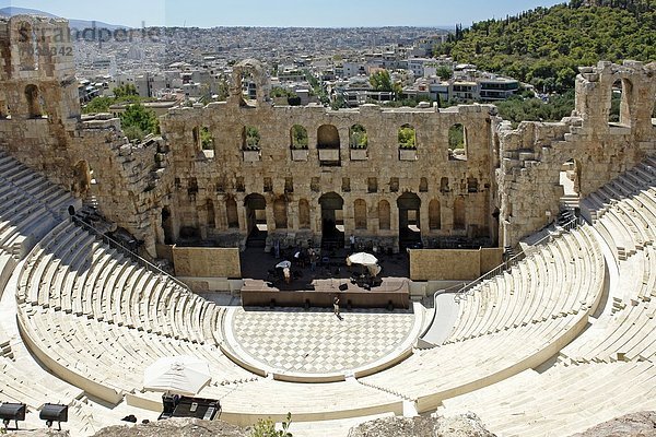 Odeon des Herodes Atticus auf der Akropolis  Athen  Griechenland