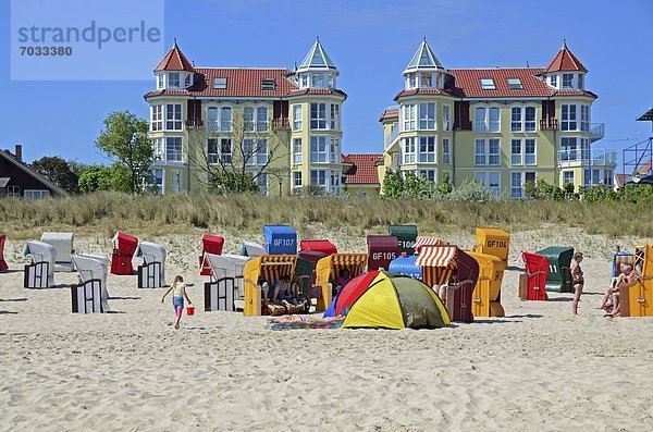 Strand von Bansin  Usedom  Deutschland