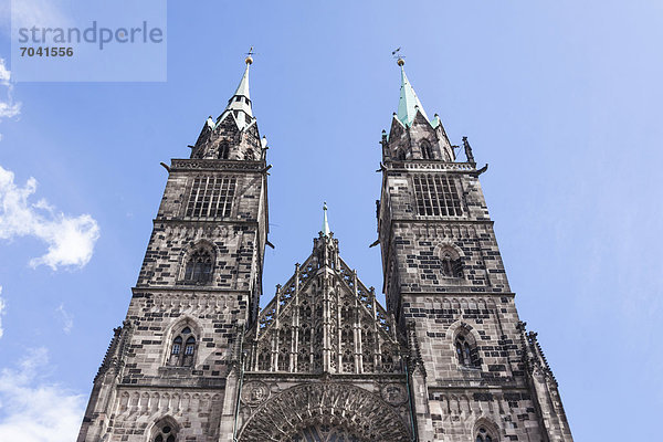 Lorenzkirche  Nürnberg  Mittelfranken  Bayern  Deutschland  Europa