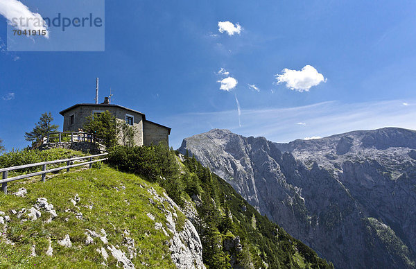 Kehlsteinhaus  Hoher Göll  2522 m  hinten  Berchtesgadener Land  Bayern  Deutschland  Europa