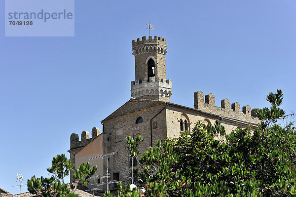 Palazzo dei Priori  Stadtpalast  Volterra  Toskana  Italien  Europa