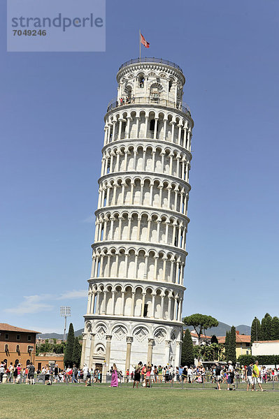 Schiefer Turm von Pisa  Torre Pendente  UNESCO-Weltkulturerbe  Pisa  Toskana  Italien  Europa