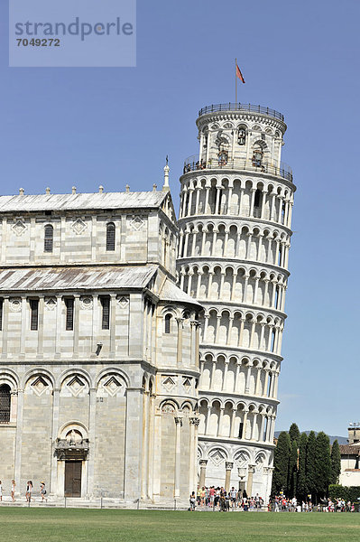 Dom Duomo Santa Maria Assunta und Campanile  Schiefer Turm  UNESCO-Weltkulturerbe  Pisa  Toskana  Italien  Europa