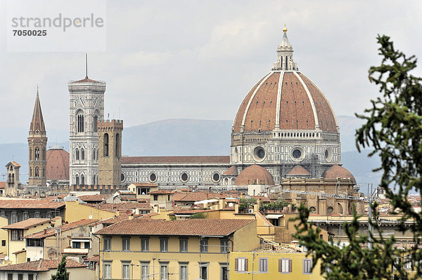 Panorama Europa Ansicht Florenz Basilika Italien Toskana