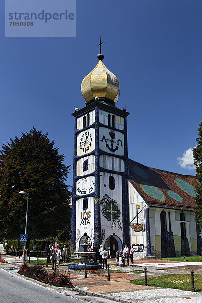 Hundertwasserkirche Sankt Barbara  Köflach  Voitsberg  Steiermark  Österreich  Europa