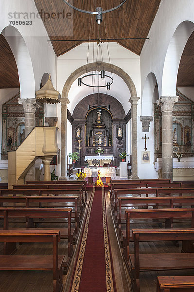 Innenansicht der Pfarrkirche von Alcoutim  Algarve  Portugal  Europa