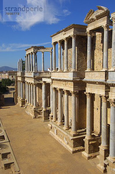 Römisches Theater  Merida  Provinz Badajoz  Extremadura  Spanien  Europa