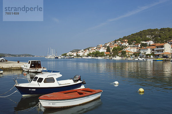 Hafen Europa Boot Adriatisches Meer Adria Kroatien Dalmatien