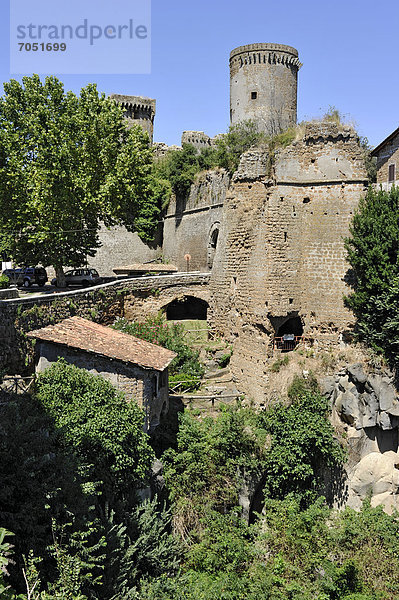 Festung Kastell der Borgia  15. bis 16. Jh.  Castello Borgia  Nepi  Latium  Italien  Europa