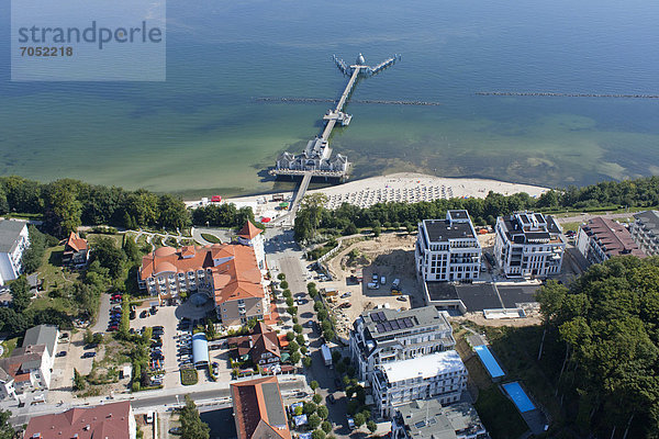 Luftaufnahme  Seebrücke Sellin  Insel Rügen  Mecklenburg-Vorpommern  Deutschland  Europa