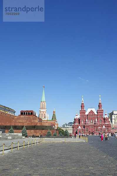 Roter Platz  Moskau  Russland  Eurasien  Europa