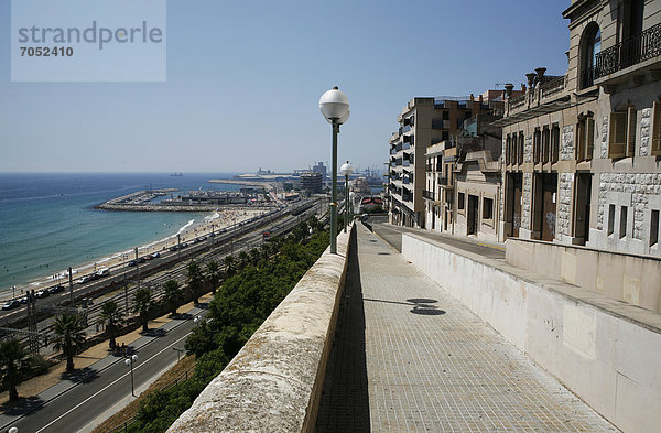 Stadtansicht Stadtansichten Hafen Europa Katalonien Mittelmeer Spanien Tarragona