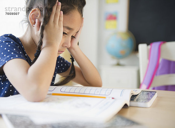 lernen  mischen  Klassenzimmer  Mädchen  Mixed