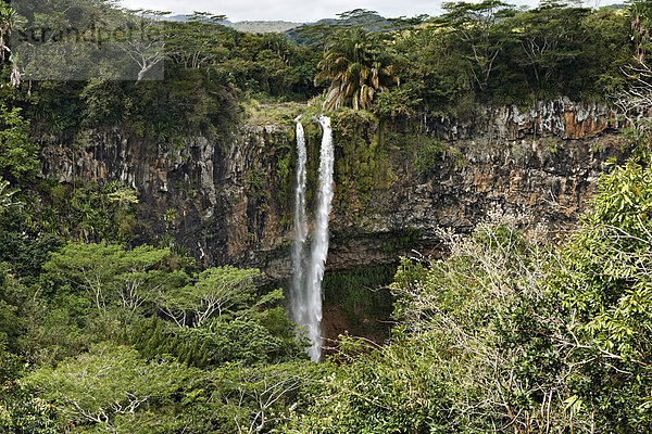 Chamarel-Wasserfall  Mauritius  Inseln im indischen Ozean