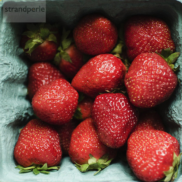 Studioaufnahme des frischen Erdbeeren