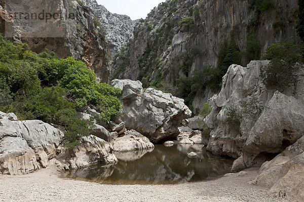 Canyon  Sa Calobra  Mallorca  Spanien  Europa