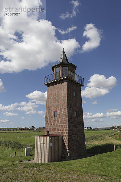 Der Leuchtturm von Dagebüll  Nordfriesland  Schleswig-Holstein  Deutschland  Europa