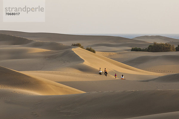 Die Sanddünen von Maspalomas  Gran Canaria  Kanarische Inseln  Spanien  Europa