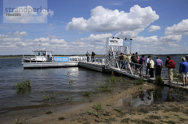 Anlegestelle  Störmthaler See  Störmthal bei Leipzig  Sachsen  Deutschland  Europa  ÖffentlicherGrund