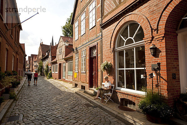 Landstraße Europa Stadt typisch Deutschland Lauenburg alt Schleswig-Holstein