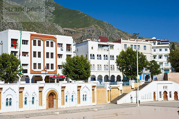 Gebäude Hügel frontal typisch Afrika Marokko