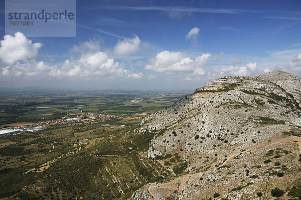 Landschaft bei Torroella de Montgri  Provinz Girona  Katalonien  Spanien  Europa