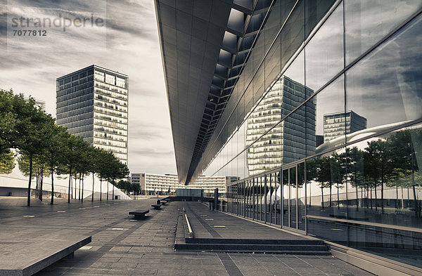 Luxemburg Hauptstadt Europa Fenster Spiegelung moderne Architektur Luxemburg Reflections