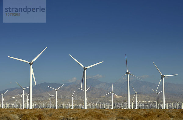 Vereinigte Staaten von Amerika USA Amerika 1 3 Verbindung Windenergie Windpark Kalifornien Palm Springs
