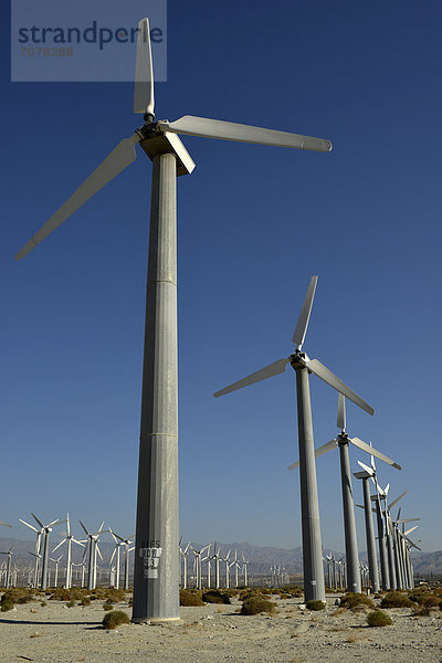 Vereinigte Staaten von Amerika USA Amerika 1 3 Verbindung Windenergie Windpark Kalifornien Palm Springs