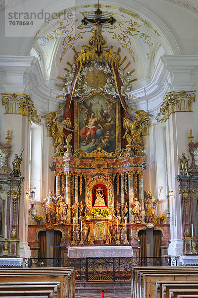 Wallfahrtskirche Maria am Kunterweg  auch Kunterwegkirche  Ramsau bei Berchtesgaden  Berchtesgadener Land  Oberbayern  Bayern  Deutschland  Europa