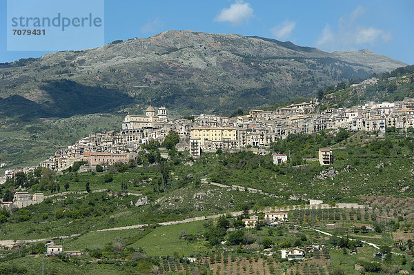 Europa Stadt Ansicht Italien Sizilien