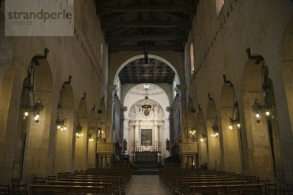 Kathedrale Santa Maria delle Colonne am Domplatz  La Vergine del Piliere  Siracusa  Syrakus  Insel Ortygia  Ortigia  Sizilien  Italien  Europa