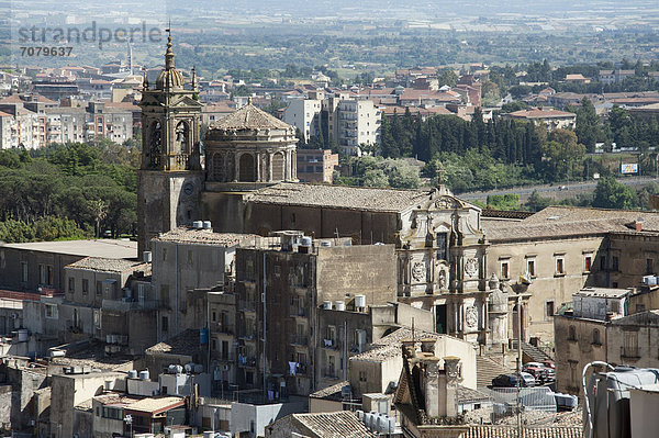 Kirche Ciesa San Francesco d'Assisi  Caltagirone  Provinz Catania  Sizilien  Italien  Europa