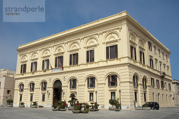 Rathaus  Palazzo d' Ali  Trapani  Sizilien  Italien  Europa