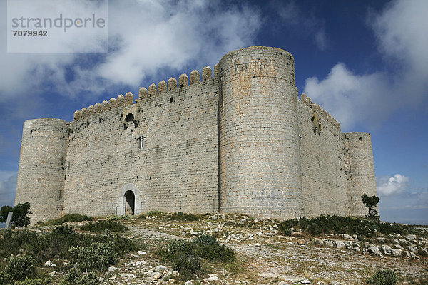 Festung El Castell del Montgri  1294-1301  Torroella de Montgri  Provinz Girona  Katalonien  Spanien  Europa