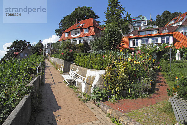 Europa Fluss Hamburg - Deutschland Blankenese Deutschland Viertel Menge